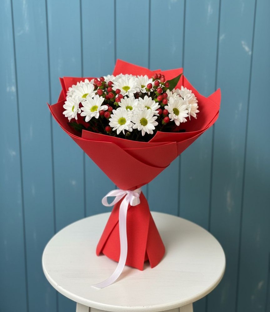 Букет цветов из: Хризантемы в Циолковском