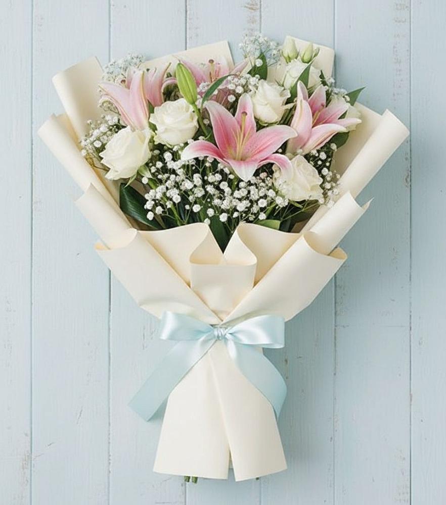 Букет цветов из: Лилии в Циолковском