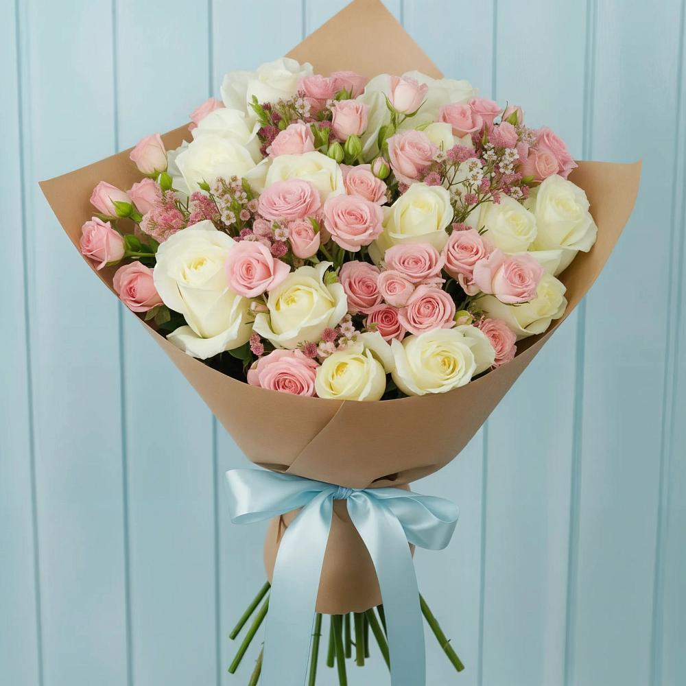 Букет цветов из: Розы в Циолковском