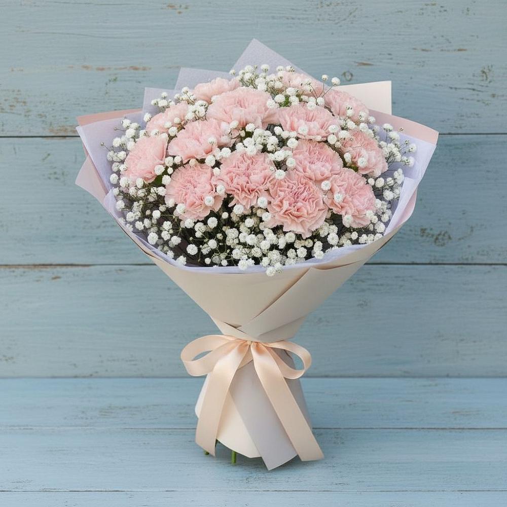 Букет цветов из: Гвоздики в Циолковском