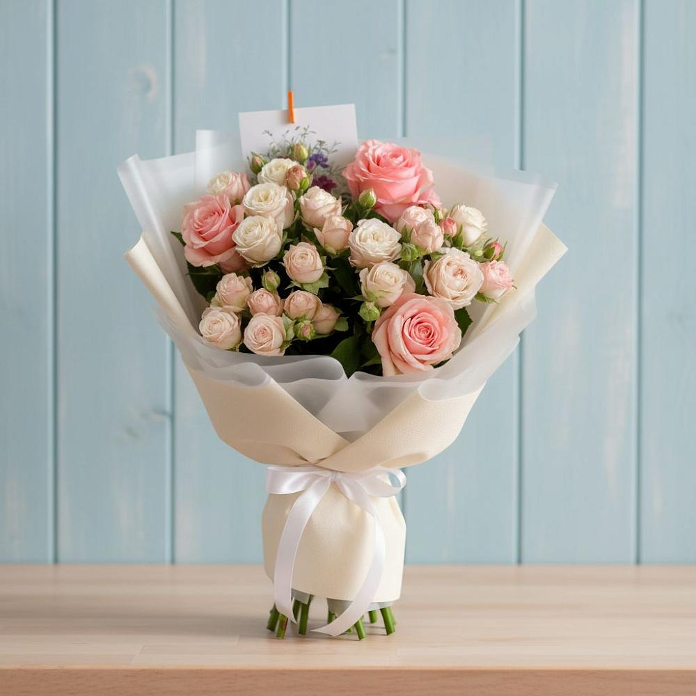 Букет цветов из: Розы в Циолковском