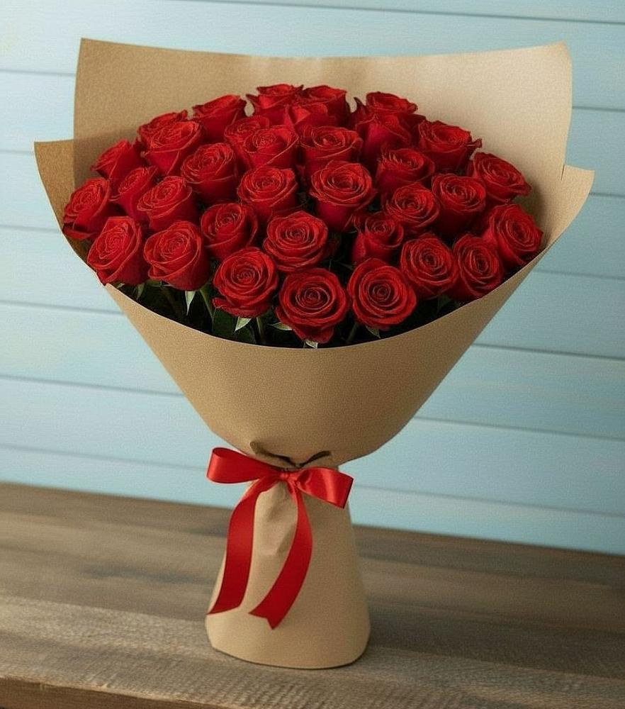 Букет Красные розы Милано в Циолковском
