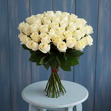 Букет 51 Белая роза Эдлесс Лав #REPLACE_PRED# Циолковском