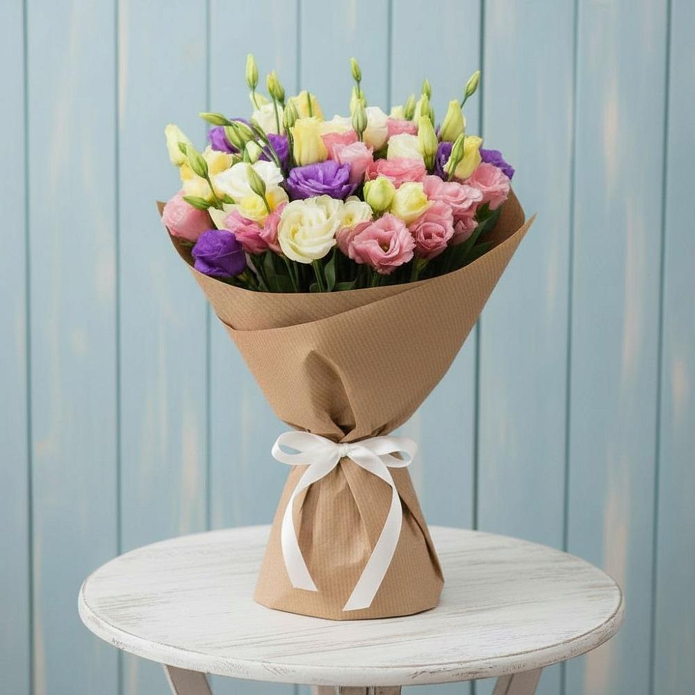 Букет цветов из: Лизиантусы в Циолковском