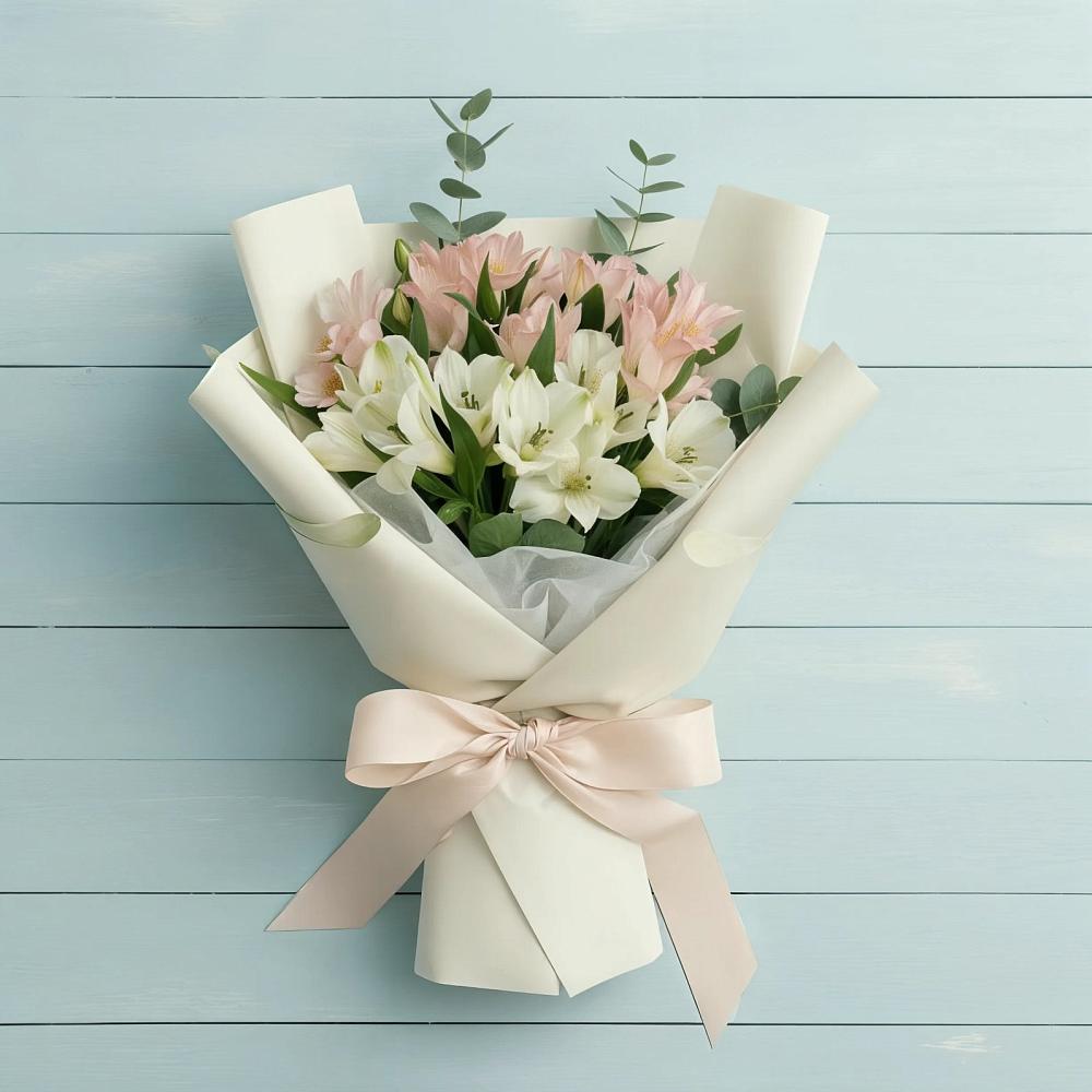 Букет цветов из: Альстромерии в Циолковском