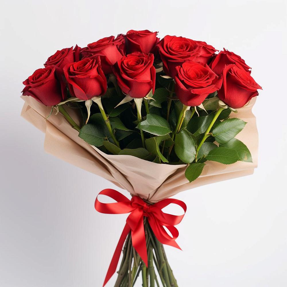Букет 11 Красных роз Эдлесс Лав в Циолковском