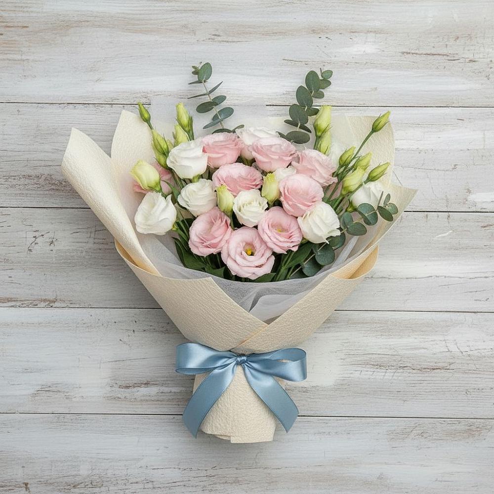 Букет цветов из: Лизиантусы в Циолковском